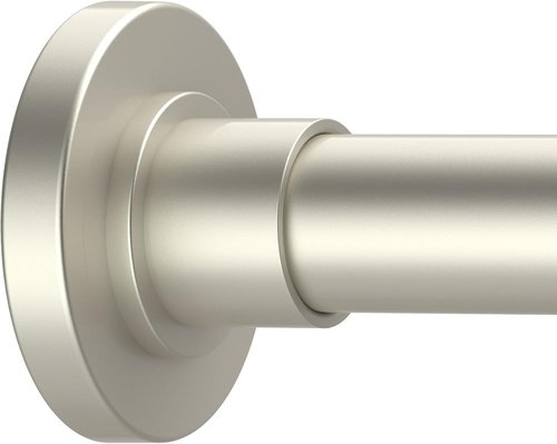 GXOACKJ Brushed Nickel Shower Curtain Rod - Adjustable 31-80 Inch Spring Tension, No Drill, Rust-Resistant