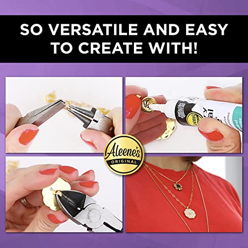 Aleene's Jewelry & Metal Glue 0.70oz - Waterproof Clear Adhesive for Metals & Stones