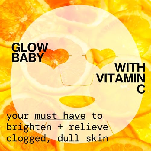 Pacifica Glow Baby Brightening Sheet Face Mask with Vitamin C & Aloe