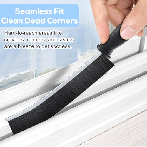 Stiff Bristle Detail Cleaning Brushes - Set of 2 for Tight Spaces