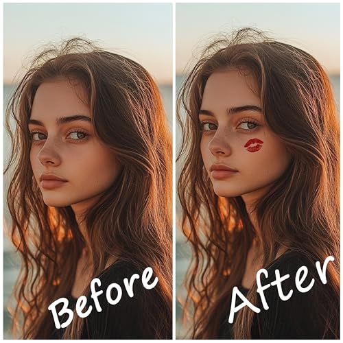 Boldink Waterproof Face Makeup Temporary Tattoo Stickers 2pcs