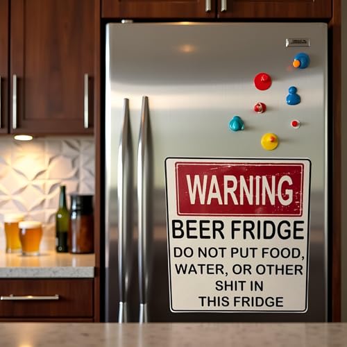 Funny Beer Fridge Magnet - Hilarious Kitchen Decor Gift