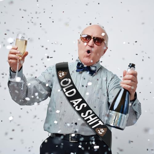 Old As Sh*t Sash for Retirement & Birthday Parties - 32"