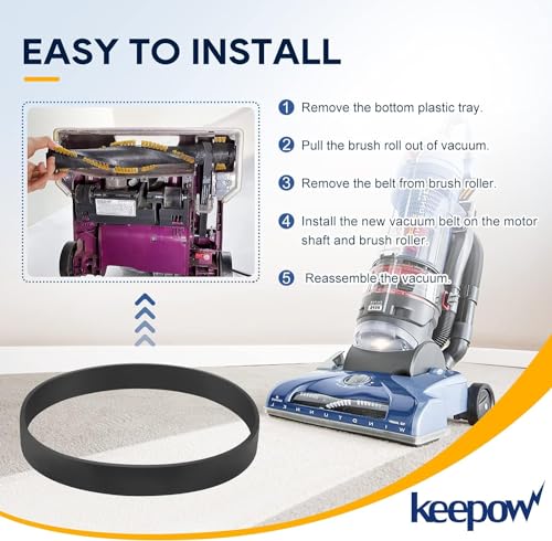 KEEPOW Replacement Vacuum Belts for Hoover Elite Rewind Plus - 4 Pack