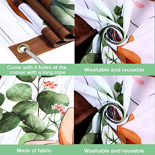 Woodland Baby Shower Backdrop Banner - Jungle Animals Theme