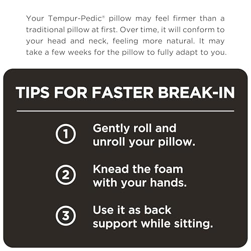 Tempur-Pedic Memory Foam Symphony Pillow Luxury Soft Feel, Standard, White