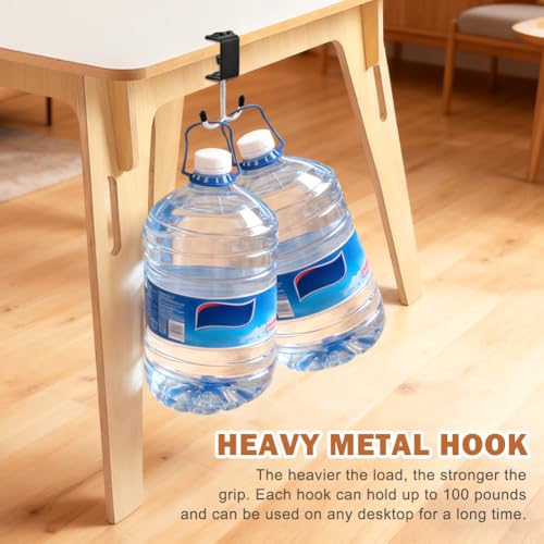 Adjustable Desk Hook Set - 3 Heavy-Duty Handbag Hangers