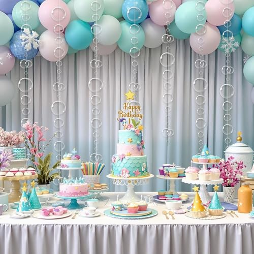 8-Pack Transparent Bubble Garlands Ocean Theme Party Decor