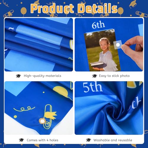 Graduation Photo Banner Set with Balloons for 2026 Party