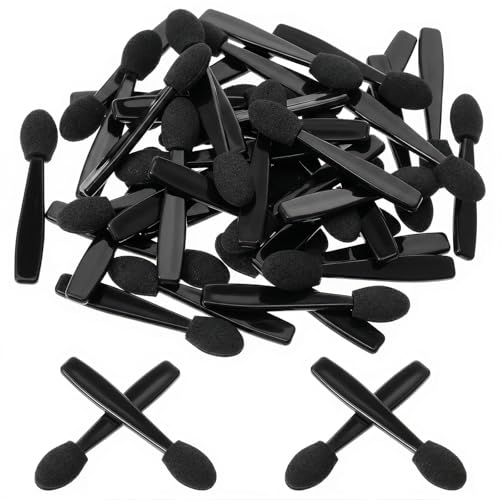 50 Pcs Disposable Eyeshadow Applicators Double Sided Sponge Makeup Brushes