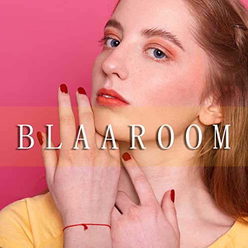 BLAAROOM Christmas Press on Nails Medium Square Red Glitter Fake Nails