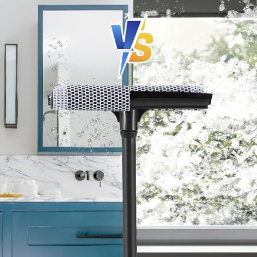 Conliwell 2-in-1 Window Squeegee & Sponge Cleaner Tool (16")
