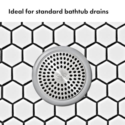 OXO Good Grips Bathtub Drain Protector - 2 Pack, Stainless Steel