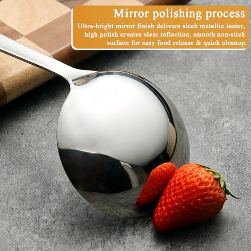 Kyraton 2-Piece Stainless Steel Soup Ladle Set - Ergonomic Design