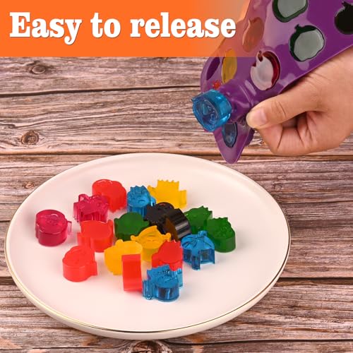4-Pack Halloween Silicone Candy Molds - Pumpkin & Ghost Shapes
