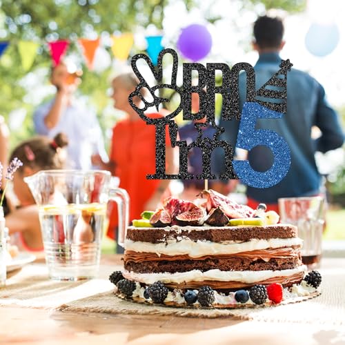 5th Birthday Cake Topper - Big Brother Celebration Decoration