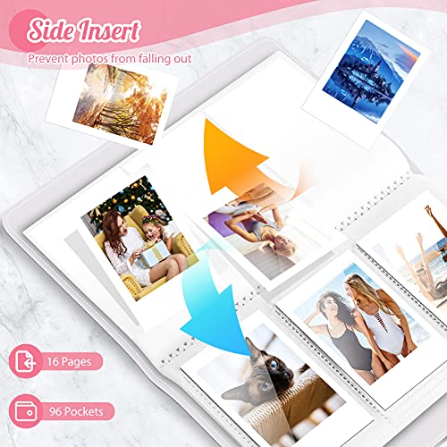 Ablus 96-Pocket Photo Album for Fujifilm Instax & Polaroid Cameras