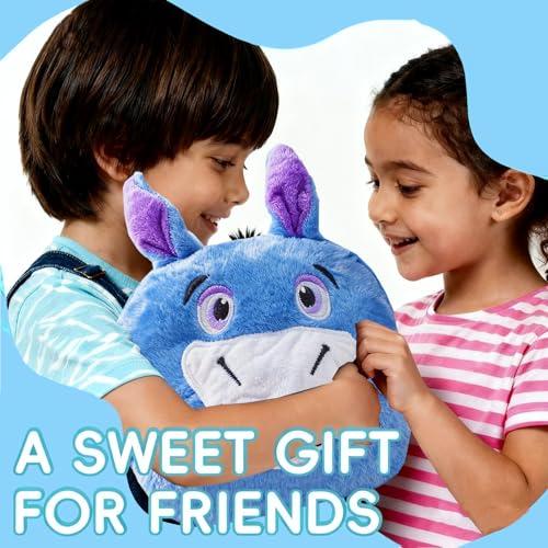 Blue Donkey Wearable Hoodie Blanket for Adults - Flannel Comfort