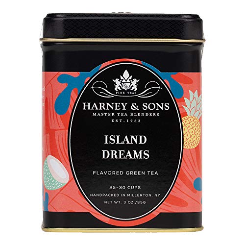 Harney & Sons Island Dreams | 3oz Loose Leaf Green Tea w/ Coconut