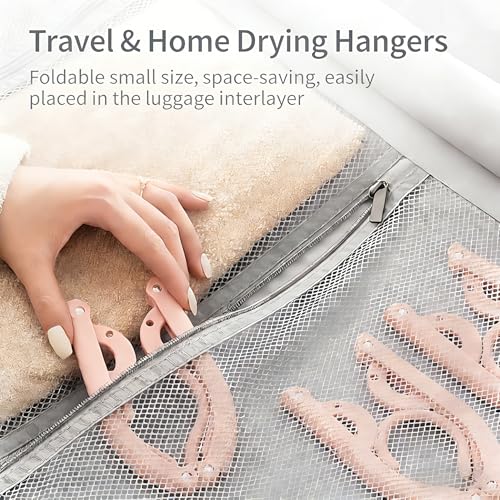 YOFAN 2-Pack Portable Folding Clothes Hangers - Travel & Home Use