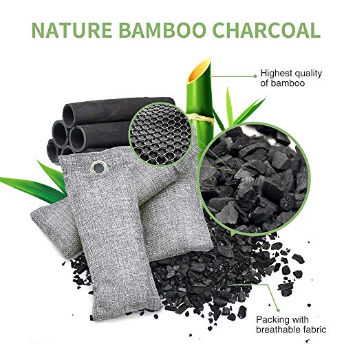 Vitscan Bamboo Charcoal Air Purifying Bags - 6 Pack Natural Deodorizer