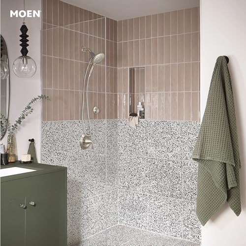 Moen Engage Spot Resist Brushed Nickel Six-Function 5.5-Inch Removable Handheld Showerhead with Magnetic Docking System, 26112SRN