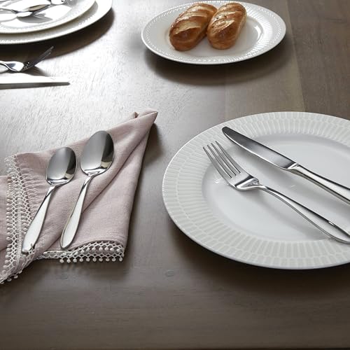 Oneida H037045Awwm Mooncrest 45 Piece Everyday Flatware Set, Service For 8