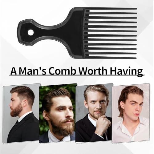 2-Piece Afro Pick Hair Comb Set Wide Tooth Detangling Combs