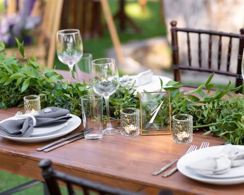 36pcs Clear Glass Votive Candle Holders Set - Uniform Size for Weddings & Home Decor