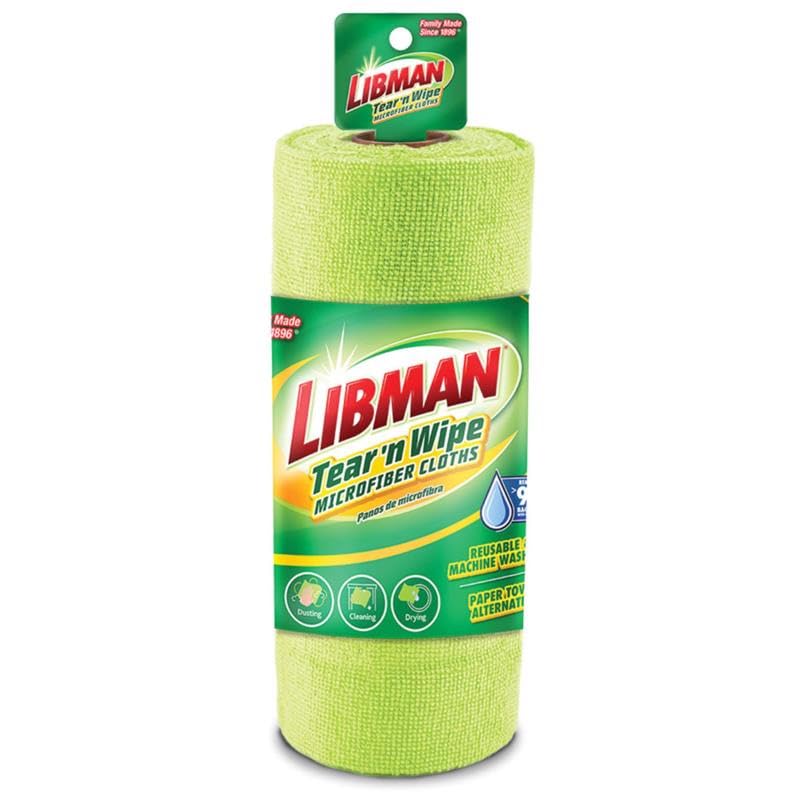 Reusable Microfiber Cleaning Cloths Roll - Eco-Friendly Absorbent Towels for Home & Commercial Use