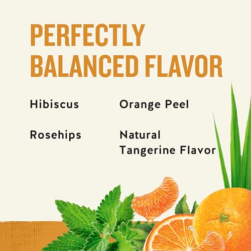 Celestial Seasonings Tangerine Orange Zinger Herbal Tea - Caffeine Free, 20 Bags
