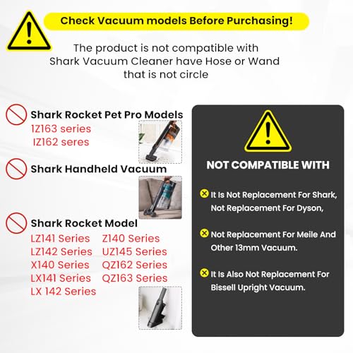 2 Pcs Round Vacuum Dust Brush Attachment - 1-1/4" Universal Cleaning Tool