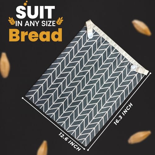 MINGJYLES Beeswax Bread Bags - 2 Pack Extra Large 12.6” x 16.3”