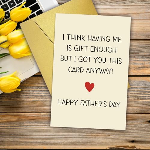 Funny Father's Day Card - Humorous Gift for Dad & Grandpa