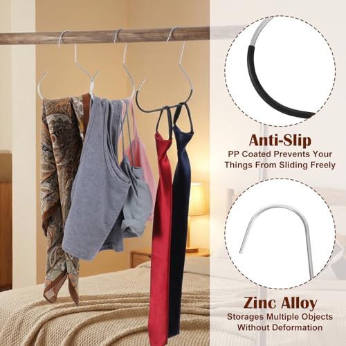 6-Pack Hat Organizer for Baseball Caps - Metal Hanger Storage