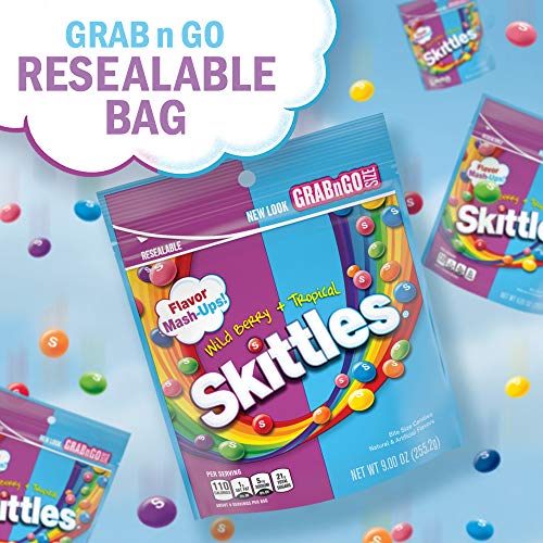Skittles Mash-Ups Wild Berry & Tropical Candy - 9oz Bag