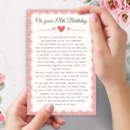 18th Birthday Card for Daughter - Heartfelt Gift from Parents