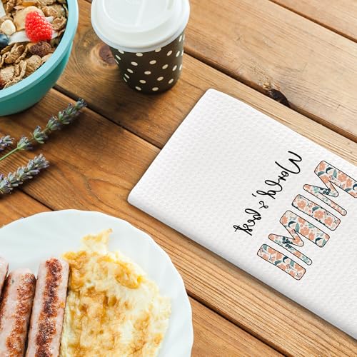 Floral Kitchen Towels for Grandma - 16x24 Decorative Hand Towels