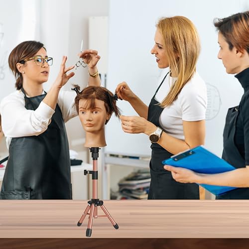 AliLeader 25 Inch Mannequin Head Tripod Stand for Wig Styling and Training