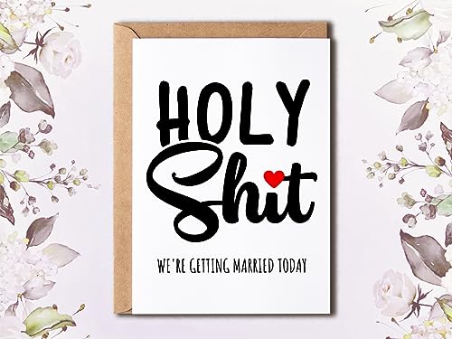 Funny Wedding Card for Husband or Wife - Sarcastic Greeting Card