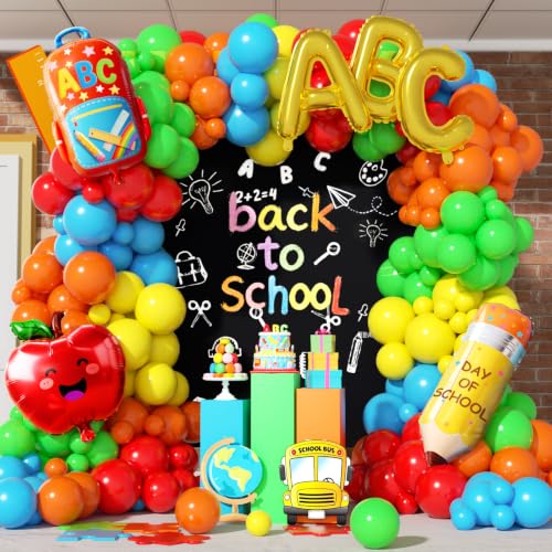 Welcome to School Balloon Arch Kit - 157pcs Colorful Decorations