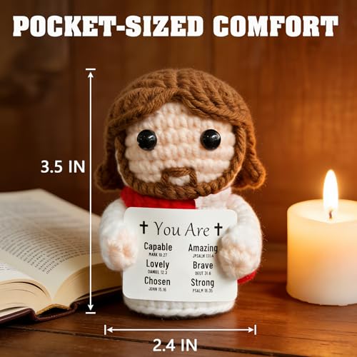 Handmade Crochet Jesus Doll | Inspirational Christian Gift