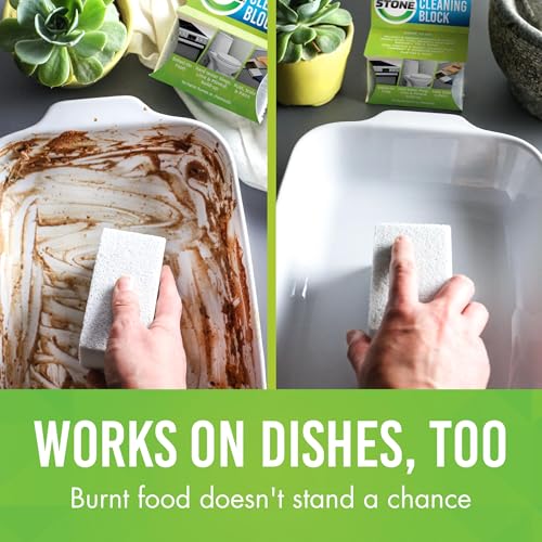EarthStone Cleaning Block - Non-Toxic Scrubber for Kitchen Surfaces