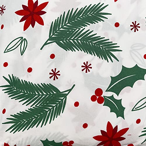 Christmas Greens Queen Sheet Set with Deep Pockets - Microfiber Holiday Bedding