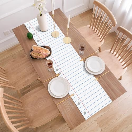 Composition Notebook Table Runner for Teacher Appreciation - 13x72in