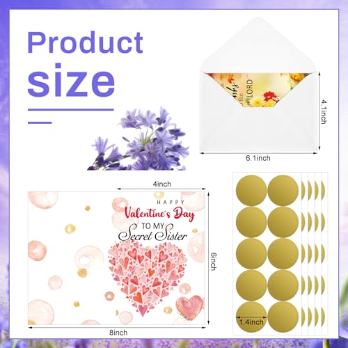 24 Assorted Christian Greeting Cards with Envelopes & Stickers