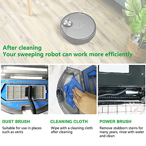 Midukit Robot Vacuum Cleaning Kit with Brush, Cloth & Hair Cutter