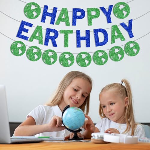 Happy Earth Day Decorations - Banner & Garland Set for Eco-Friendly Events