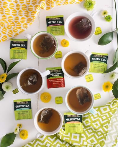 Bigelow Green Tea Variety Pack - 20 Count (6 Packs) - Classic & Flavored