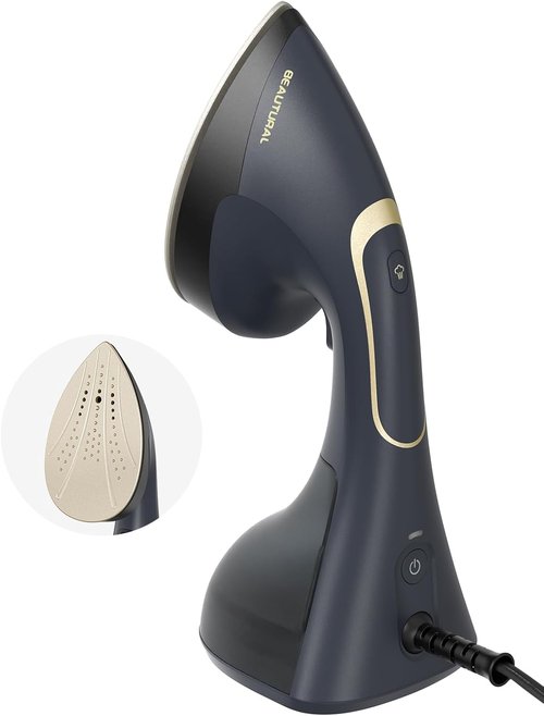 Beautural Steamer for Clothes - 2-in-1 Handheld Fabric Wrinkle Remover | 1200W Fast Heat-Up, Auto-Off